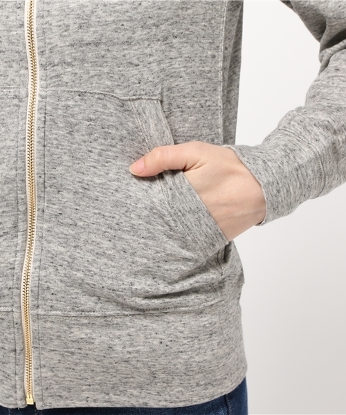 ROSE BUD（ローズバッド）の「S-LCTT-15135 ZIP PARKA（パーカー・レディース・グレー/ネイビー・ONE SIZE）」の6枚目の写真