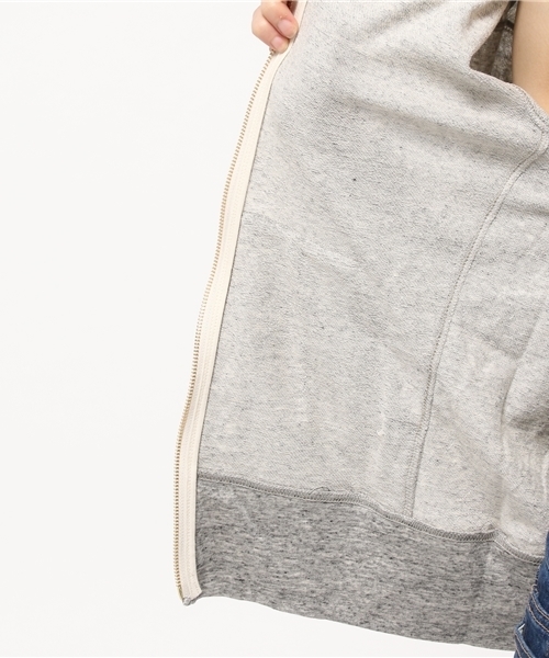 ROSE BUD（ローズバッド）の「S-LCTT-15135 ZIP PARKA（パーカー・レディース・グレー/ネイビー・ONE SIZE）」の5枚目の写真