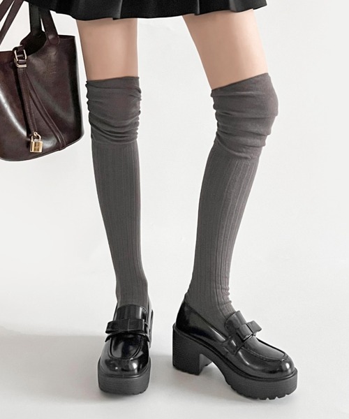 Shoes in Closet(シューズインクローゼット)の「軽量厚底 ヒールアップ やわらか リボン ローファー 6816(ローファー・レディース・ブラック/ブラック系その他/ブラウン・LL/M/L/3L/XS/S)」の17枚目の写真