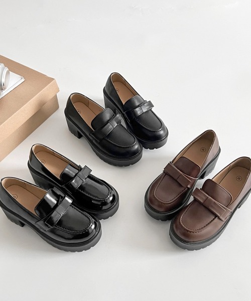 新品未使用♡ohga♡リボンローファー 新品未使用品】OHGA リボンローファー 2025年最新】ohga ローファーの