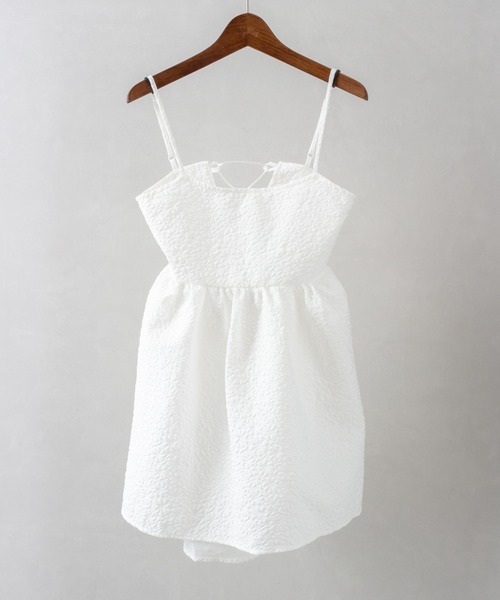 SpRay（スプレイ）の「ふくれキャミチュニック（チュニック・レディース・ブラック/オフホワイト・FREE）」の2枚目の写真