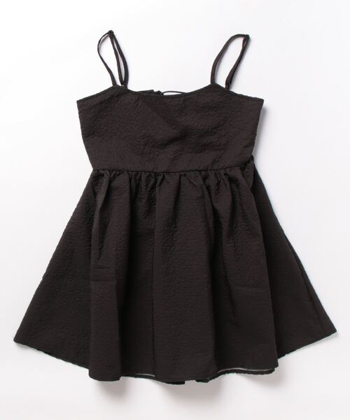 SpRay（スプレイ）の「ふくれキャミチュニック（チュニック・レディース・ブラック/オフホワイト・FREE）」の10枚目の写真