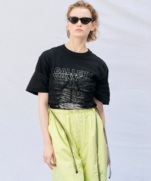 MAISON SPECIAL(メゾンスペシャル)の「GALLERY TEE【MAISON SPECIAL/メゾンスペシャル】(Tシャツ/カットソー・レディース・ブラック/ホワイト/ピンク・FREE)」の2枚目の写真