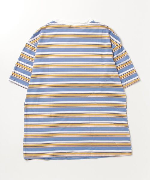 セール】オーバーサイズ マルチボーダー Tシャツ 半袖 【-ARCADE