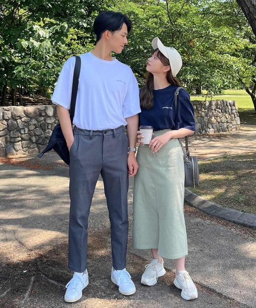 Isn't She?（イズントシー）の「[ SHIORI × Isn't She? ] 前後プリントユニセックスTシャツ（Tシャツ/カットソー・レディース・ピンク/ホワイト/ネイビー・M）」の18枚目の写真