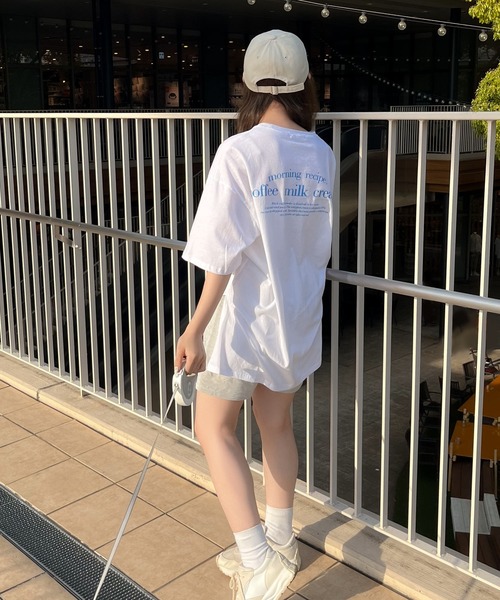 Isn't She?（イズントシー）の「[ SHIORI × Isn't She? ] 前後プリントユニセックスTシャツ（Tシャツ/カットソー・レディース・ピンク/ホワイト/ネイビー・M）」の14枚目の写真