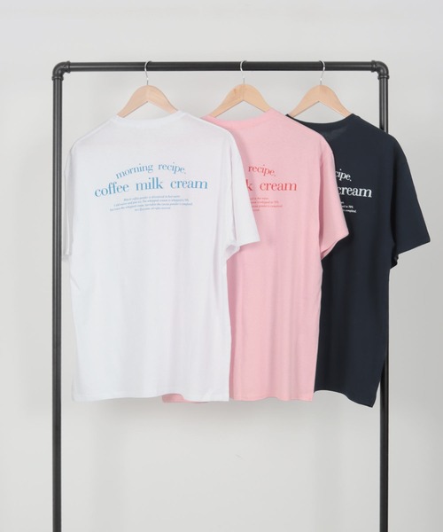 Isn't She?（イズントシー）の「[ SHIORI × Isn't She? ] 前後プリントユニセックスTシャツ（Tシャツ/カットソー・レディース・ピンク/ホワイト/ネイビー・M）」の19枚目の写真