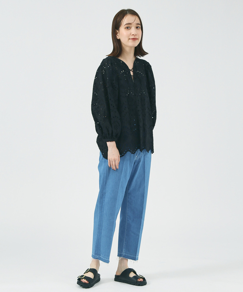 Au BANNISTER（オゥバニスター）の「【販売店舗限定】ダブルベルトサンダル（サンダル・レディース・ブラック/ホワイト/ピンク・S/L/M）」の5枚目の写真