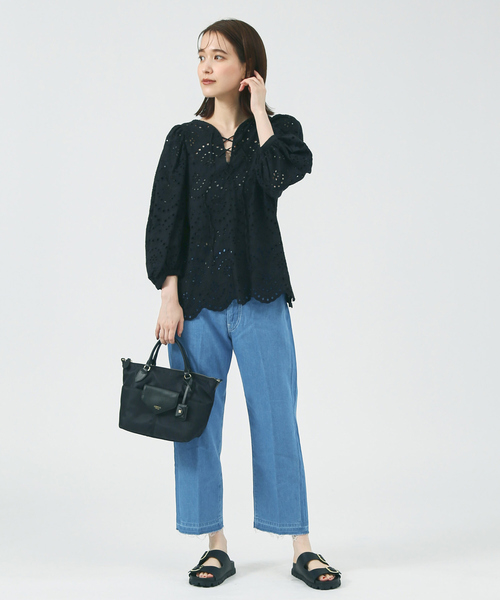 Au BANNISTER（オゥバニスター）の「【販売店舗限定】ダブルベルトサンダル（サンダル・レディース・ブラック/ホワイト/ピンク・S/L/M）」の6枚目の写真