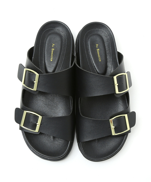 Au BANNISTER（オゥバニスター）の「【販売店舗限定】ダブルベルトサンダル（サンダル・レディース・ブラック/ホワイト/ピンク・S/L/M）」の8枚目の写真