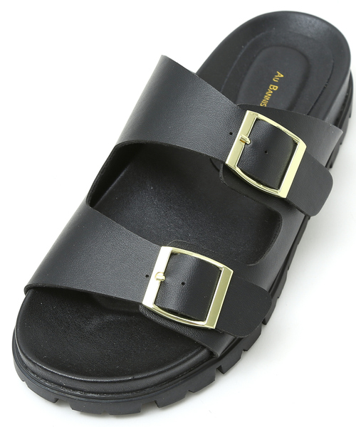 Au BANNISTER（オゥバニスター）の「【販売店舗限定】ダブルベルトサンダル（サンダル・レディース・ブラック/ホワイト/ピンク・S/L/M）」の9枚目の写真