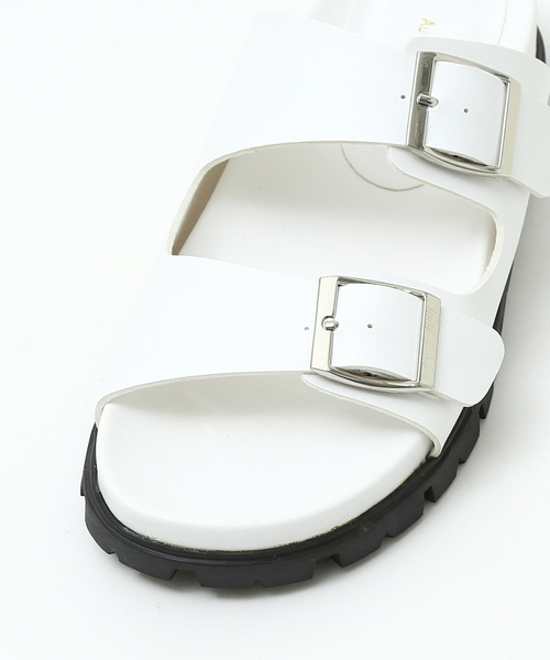 Au BANNISTER（オゥバニスター）の「【販売店舗限定】ダブルベルトサンダル（サンダル・レディース・ブラック/ホワイト/ピンク・S/L/M）」の18枚目の写真