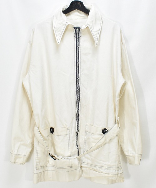 【ヴィンテージ古着】70's フルジップ ハーフコート ベルト付き（その他アウター）｜VINTAGE（ヴィンテージ）