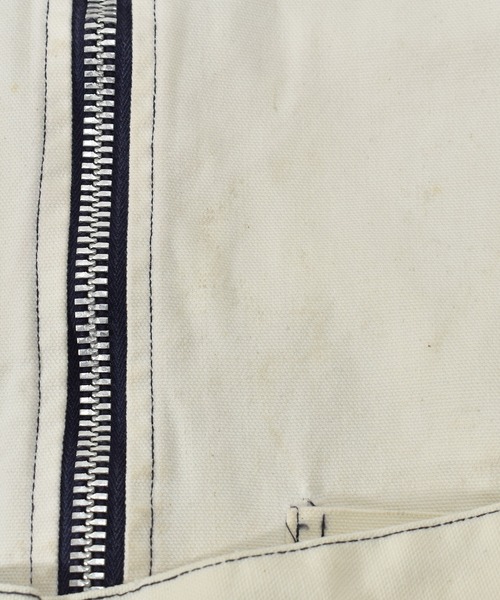 VINTAGE（ヴィンテージ）の「【ヴィンテージ古着】70's フルジップ ハーフコート ベルト付き（その他アウター・メンズ・ホワイト・XL）」の7枚目の写真