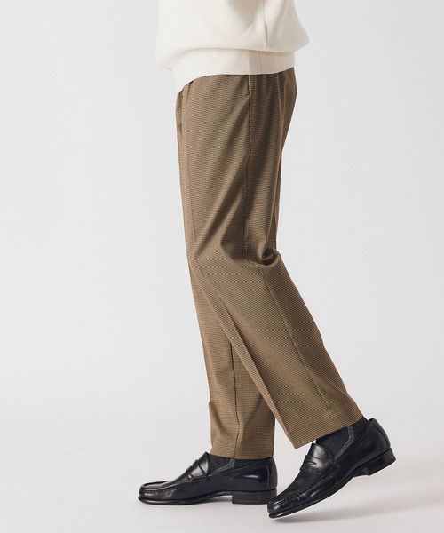 EDIFICE（エディフィス）の「RT T/R ガンクラブチェック イージーパンツ（スラックス・メンズ・ベージュ・SMALL/LARGE/MEDIUM）」の5枚目の写真