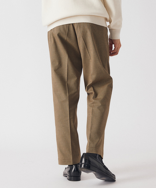 EDIFICE（エディフィス）の「RT T/R ガンクラブチェック イージーパンツ（スラックス・メンズ・ベージュ・SMALL/LARGE/MEDIUM）」の6枚目の写真