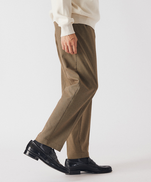 EDIFICE（エディフィス）の「RT T/R ガンクラブチェック イージーパンツ（スラックス・メンズ・ベージュ・SMALL/LARGE/MEDIUM）」の7枚目の写真