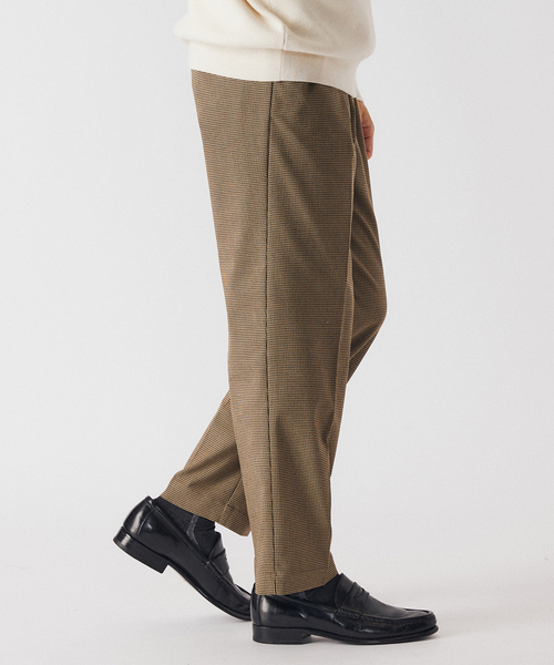 EDIFICE（エディフィス）の「RT T/R ガンクラブチェック イージーパンツ（スラックス・メンズ・ベージュ・SMALL/LARGE/MEDIUM）」の8枚目の写真