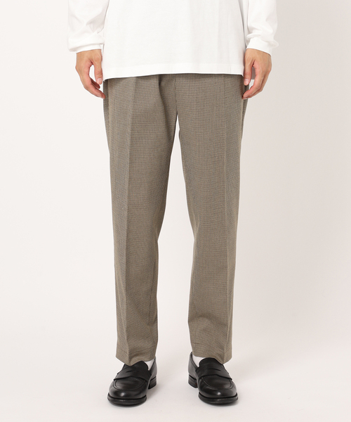 EDIFICE（エディフィス）の「RT T/R ガンクラブチェック イージーパンツ（スラックス・メンズ・ベージュ・SMALL/LARGE/MEDIUM）」の9枚目の写真