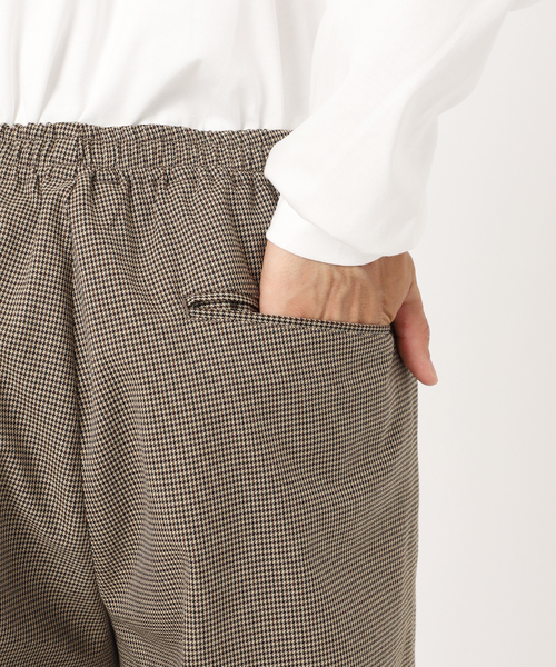 EDIFICE（エディフィス）の「RT T/R ガンクラブチェック イージーパンツ（スラックス・メンズ・ベージュ・SMALL/LARGE/MEDIUM）」の14枚目の写真