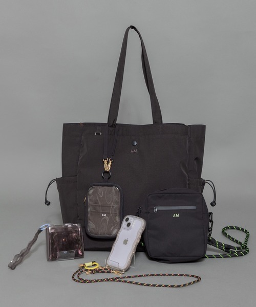 ACCOMMODE（アコモデ）の「ホビーポケットトートバッグ　推し活（トートバッグ・レディース・パープル/イエロー/ピンク/ブラック/グリーン・FREE）」の8枚目の写真