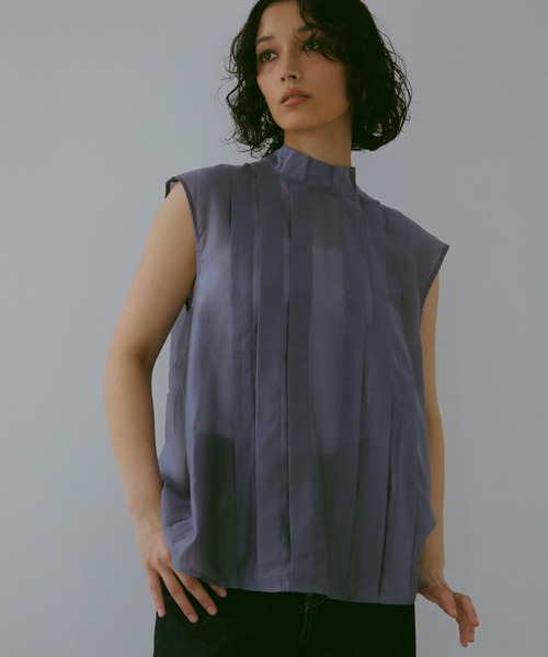 N WITH.（エヌウィズ）の「バックリボンシアーブラウス（シャツ/ブラウス・レディース・グレイッシュブルー/レモンイエロー/ブラック・FREE）」の21枚目の写真