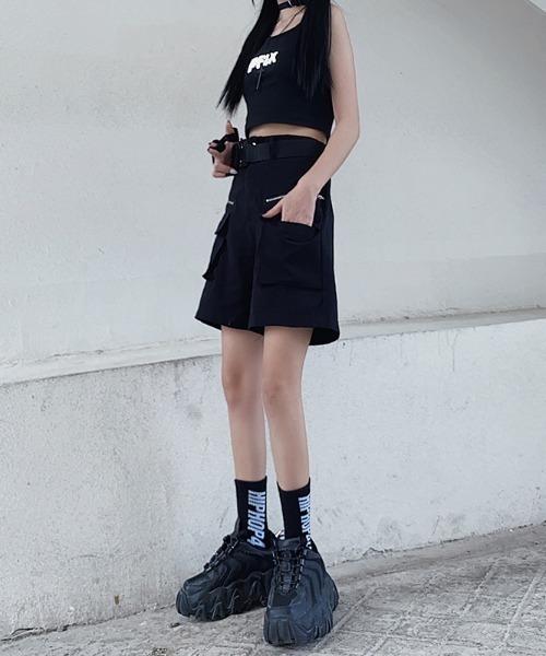 .KOM（ドットコム）の「『.KOM/ドットケーオーエム』セパレートパンツ【Y】【CN】（カーゴパンツ・レディース・ブラック・FREE）」の10枚目の写真