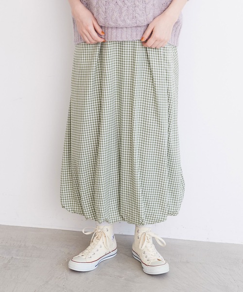 l'atelier du savon カットドビー しかくギンガムスカート l'atelier