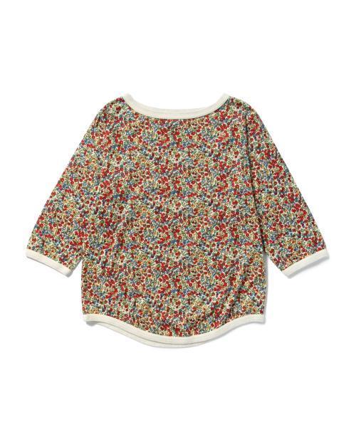 BEAMS BOY（ビームスボーイ）の「BEAMS BOY / リバティ ボートネック 7分袖 15FW（Tシャツ/カットソー・レディース・ナチュラル/ネイビー・ONE SIZE）」の3枚目の写真