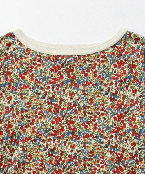 BEAMS BOY（ビームスボーイ）の「BEAMS BOY / リバティ ボートネック 7分袖 15FW（Tシャツ/カットソー・レディース・ナチュラル/ネイビー・ONE SIZE）」の5枚目の写真