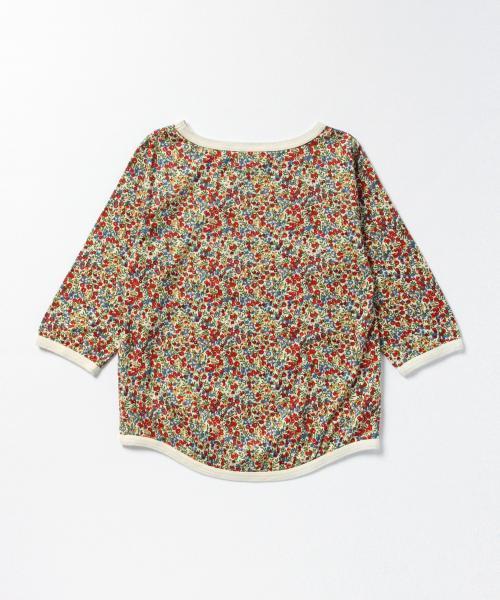 BEAMS BOY（ビームスボーイ）の「BEAMS BOY / リバティ ボートネック 7分袖 15FW（Tシャツ/カットソー・レディース・ナチュラル/ネイビー・ONE SIZE）」の8枚目の写真