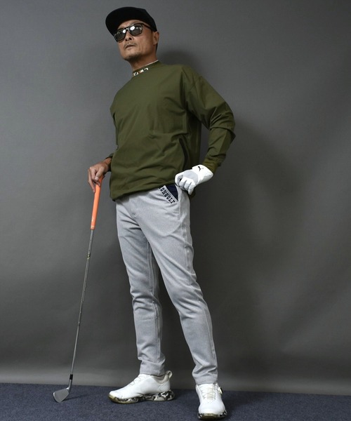 COMON GOLF(コモンゴルフ)の「ポンチ ストレッチ ゴルフウェアジャージ素材 バイカラー テーパード ゴルフパンツ(ゴルフグッズ・メンズ・ネイビー/グレー/チャコールグレー/グレー系2・XXXL/L/XXL/M/XL)」の22枚目の写真