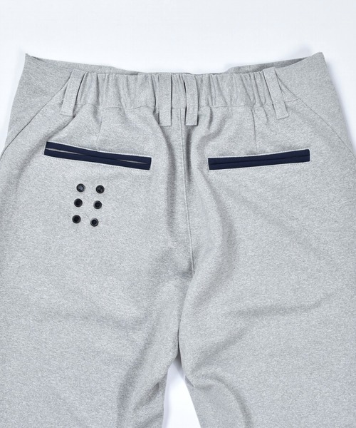 COMON GOLF(コモンゴルフ)の「ポンチ ストレッチ ゴルフウェアジャージ素材 バイカラー テーパード ゴルフパンツ(ゴルフグッズ・メンズ・ネイビー/グレー/チャコールグレー/グレー系2・XXXL/L/XXL/M/XL)」の21枚目の写真