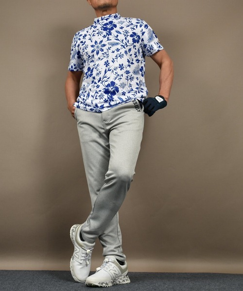 COMON GOLF(コモンゴルフ)の「ポンチ ストレッチ ゴルフウェアジャージ素材 バイカラー テーパード ゴルフパンツ(ゴルフグッズ・メンズ・ネイビー/グレー/チャコールグレー/グレー系2・XXXL/L/XXL/M/XL)」の8枚目の写真