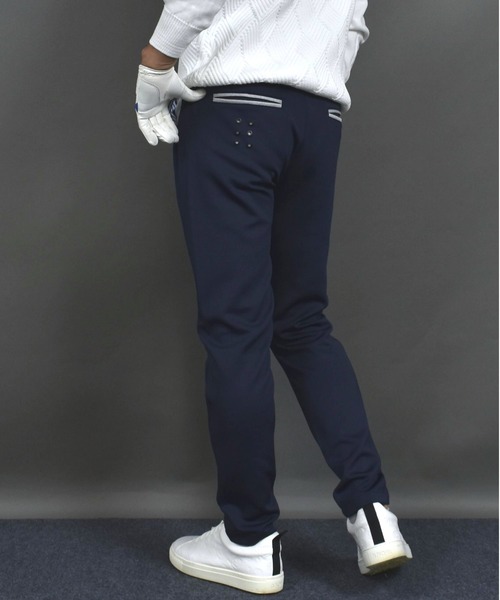 COMON GOLF(コモンゴルフ)の「ポンチ ストレッチ ゴルフウェアジャージ素材 バイカラー テーパード ゴルフパンツ(ゴルフグッズ・メンズ・ネイビー/グレー/チャコールグレー/グレー系2・XXXL/L/XXL/M/XL)」の17枚目の写真