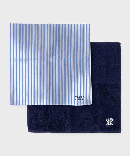 TAKEO KIKUCHI（タケオキクチ）の「【BOXセット】今治タオル＋ハンカチ（ハンカチ/ハンドタオル・メンズ・ブルー系その他4/ブルー系1/ブルー系7/ブルー系その他6/ネイビー系4・00）」の8枚目の写真