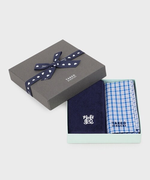 TAKEO KIKUCHI（タケオキクチ）の「【BOXセット】今治タオル＋ハンカチ（ハンカチ/ハンドタオル・メンズ・ブルー系その他4/ブルー系1/ブルー系7/ブルー系その他6/ネイビー系4・00）」の16枚目の写真