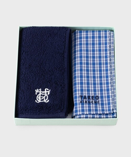 TAKEO KIKUCHI（タケオキクチ）の「【BOXセット】今治タオル＋ハンカチ（ハンカチ/ハンドタオル・メンズ・ブルー系その他4/ブルー系1/ブルー系7/ブルー系その他6/ネイビー系4・00）」の17枚目の写真