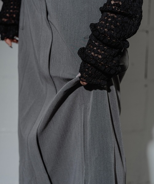 Anogh アノフ★ジャンパースカート オールインワン 黒 ANOGH（アノフ）の「TWIN SHOULDER NARROW JUMPER SKIRT（サロペット