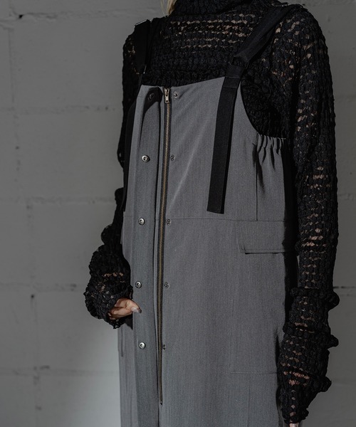 ANOGH（アノフ）の「TWIN SHOULDER NARROW JUMPER SKIRT（サロペット