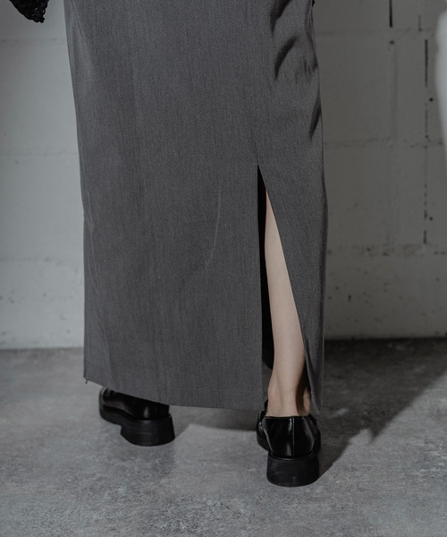 ANOGH（アノフ）の「TWIN SHOULDER NARROW JUMPER SKIRT（サロペット