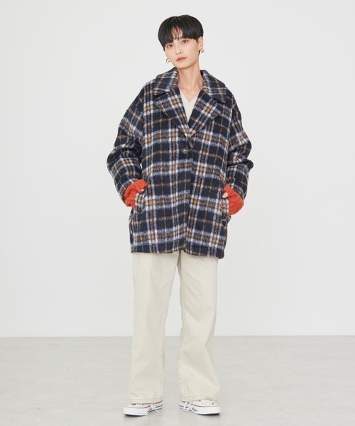 AMERICAN HOLIC(アメリカンホリック)の「【WEB限定】フロントタックワイドデニム(+3cm)(デニムパンツ・レディース・ワンウォッシュ/ベージュ・XS/M/S/L)」の9枚目の写真