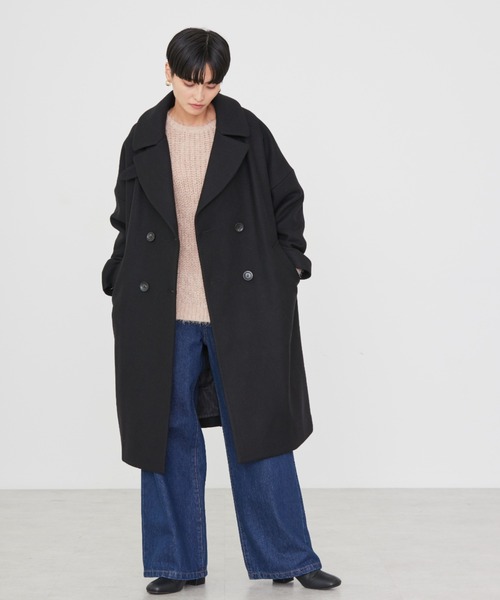 AMERICAN HOLIC(アメリカンホリック)の「【WEB限定】フロントタックワイドデニム(+3cm)(デニムパンツ・レディース・ワンウォッシュ/ベージュ・XS/M/S/L)」の7枚目の写真