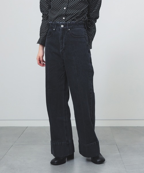 パンツ Andwang damaged heart key denim damaged heart key denim