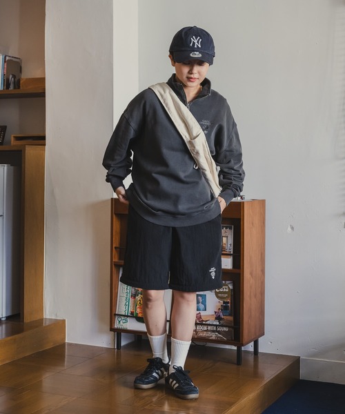 コニーハーフジップスウェット　kaoyorinakami connie halfzip sweat / コニーハーフジップスウェット