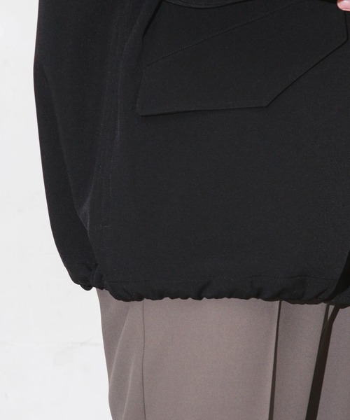 NANO universe（ナノユニバース）の「WEB限定/ダブルクロスワイドモッズブルゾン（ブルゾン・メンズ・チャコール/グレー系その他4/ブラック・M/L/S）」の8枚目の写真