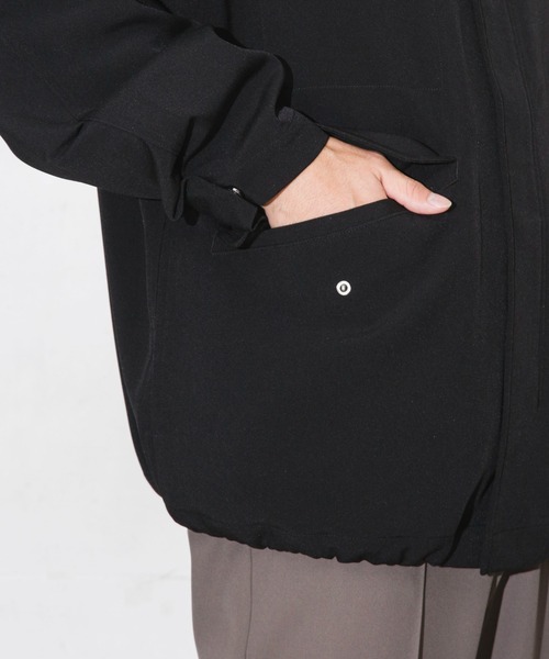 NANO universe（ナノユニバース）の「WEB限定/ダブルクロスワイドモッズブルゾン（ブルゾン・メンズ・チャコール/グレー系その他4/ブラック・M/L/S）」の9枚目の写真