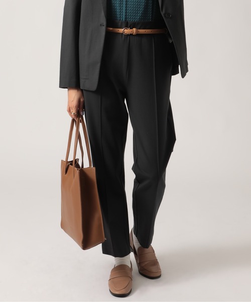 SETUP7（セットアップセブン）の「【SETUP7】360度ストレッチリラックスフィットクロップドパンツ ビジネス/セットアップ対応 STY（その他パンツ・レディース・グレー/ブラック/ベージュ/ネイビー・S/M/L/LL）」の3枚目の写真