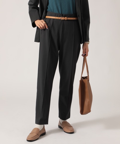 SETUP7（セットアップセブン）の「【SETUP7】360度ストレッチリラックスフィットクロップドパンツ ビジネス/セットアップ対応 STY（その他パンツ・レディース・グレー/ブラック/ベージュ/ネイビー・S/M/L/LL）」の13枚目の写真