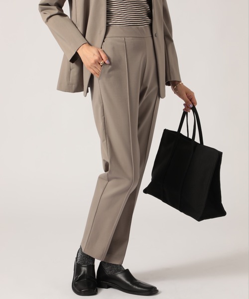 SETUP7（セットアップセブン）の「【SETUP7】360度ストレッチリラックスフィットクロップドパンツ ビジネス/セットアップ対応 STY（その他パンツ・レディース・グレー/ブラック/ベージュ/ネイビー・S/M/L/LL）」の5枚目の写真